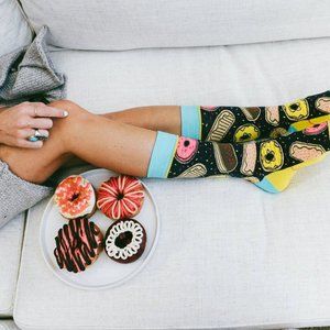 Graphic Socks "You're Sweet" on the botton.